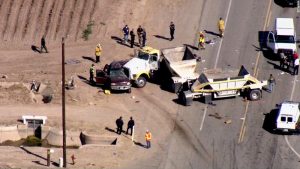The most tragic car crashed in the border or Mexico-California that killed 13 Mexican-Guatemalan migrants. (Photo: CNN)