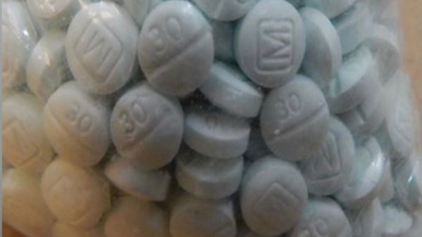 Fentanyl laced pills found in a car at a traffic stop in Arizona. (Photo: Kansas City Police Department)